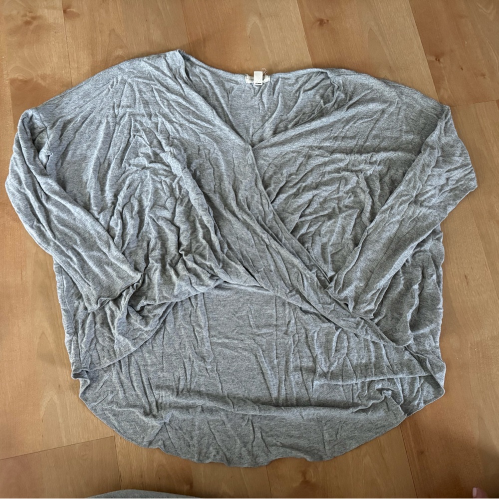 Silence + Noise Heather Gray Top